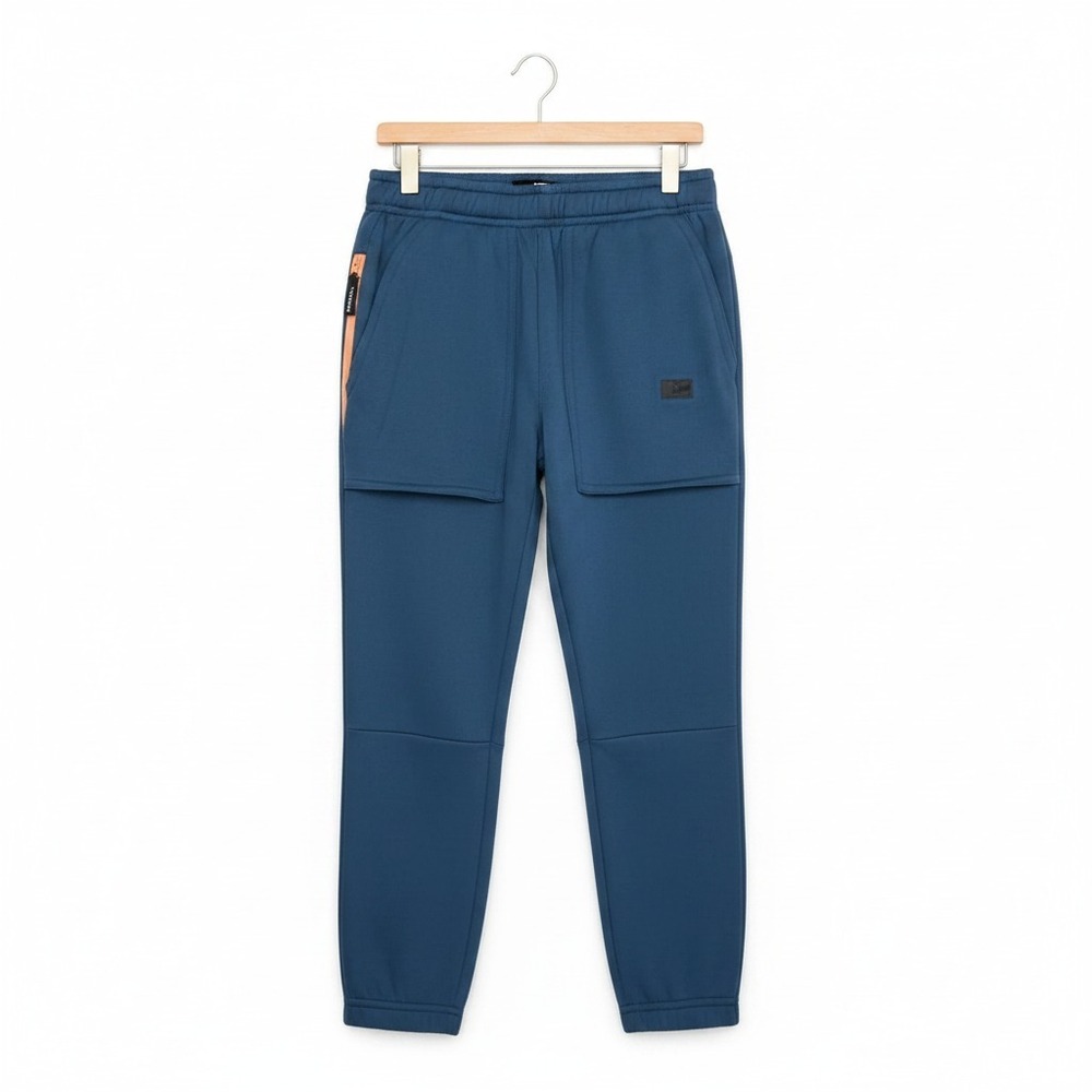 Russell Athletic Boys Joggers Sz XS (4-5) Blue Tech Fleece Athleisure Pants NWT